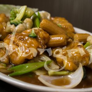 Pescado con Verduras